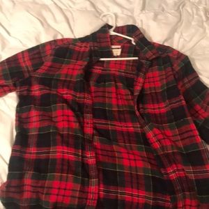 flannel button down